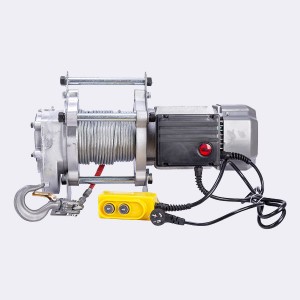 KCD electric hoist Square shell elevator wholesale winch small multifunctional aluminum shell elevator household hoisting crane electric hoist